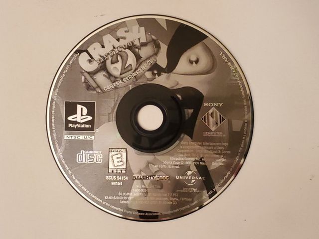 Sony PlayStation 1 Crash Bandicoot 2: Cortex Strikes Back video game