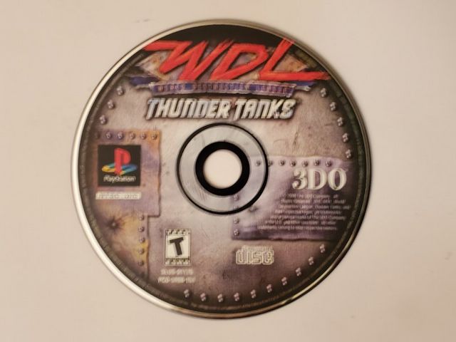 Sony PlayStation 1 WDL Thunder Tanks video game