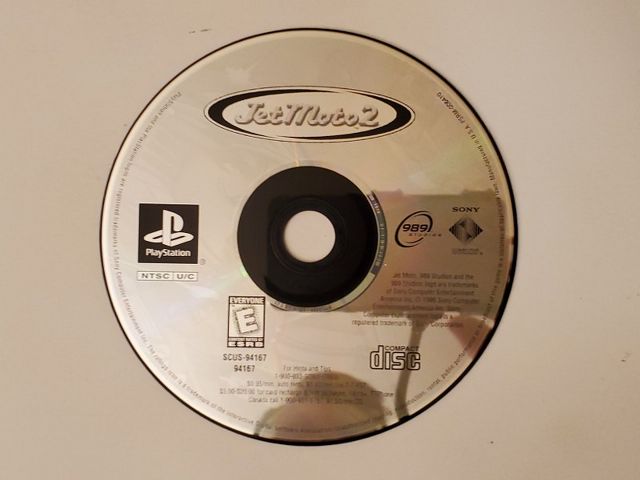 Sony PlayStation 1 Jet Moto 2 video game