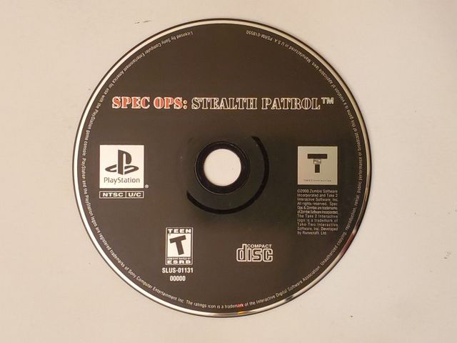 Sony PlayStation 1 Spec Ops Stealth Patrol video game