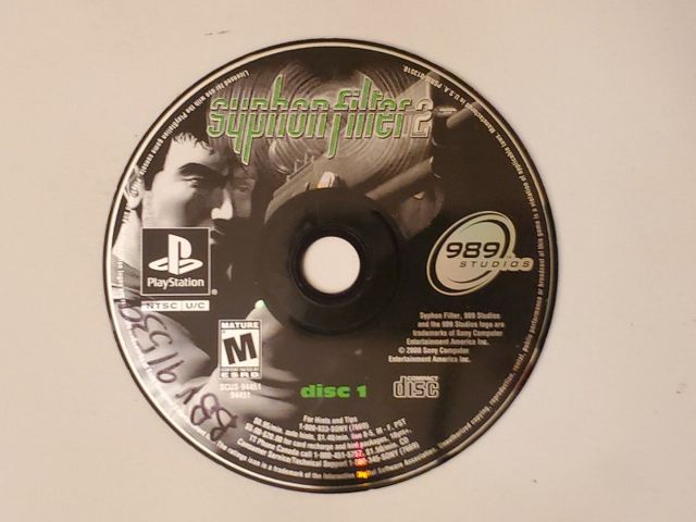 Sony PlayStation 1 Syphon Filter 2 Disc 1 video game