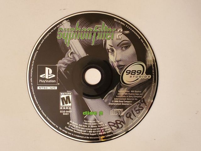 Sony PlayStation 1 Syphon Filter 2 Disc 2 video game
