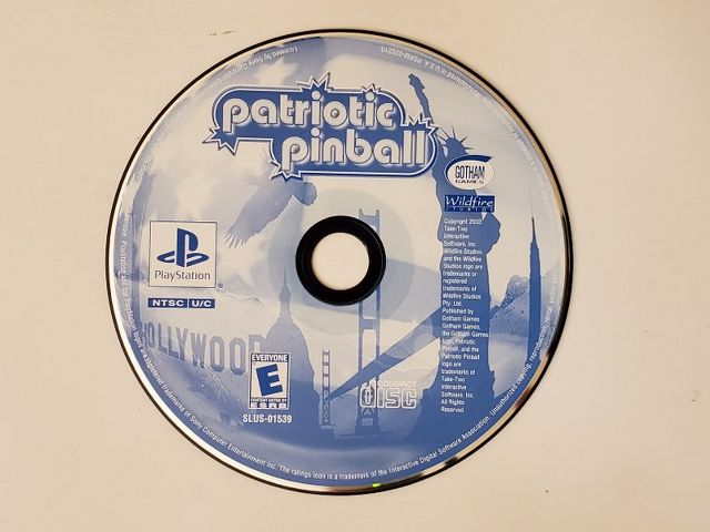 Sony PlayStation 1 Patriotic Pinball video game