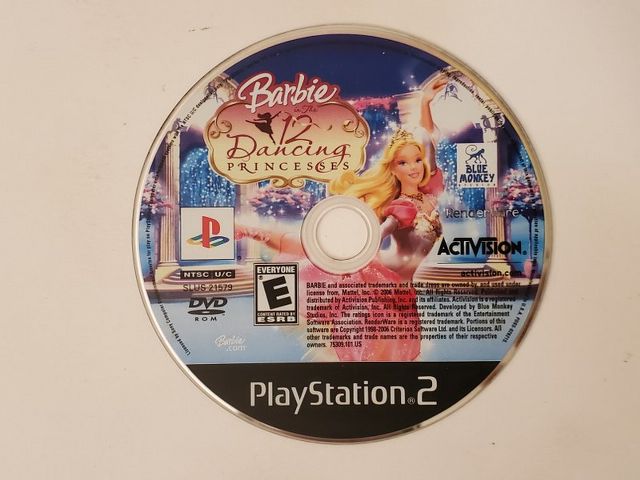 Sony PlayStation 2 Barbie 12 Dancing Princesses video game