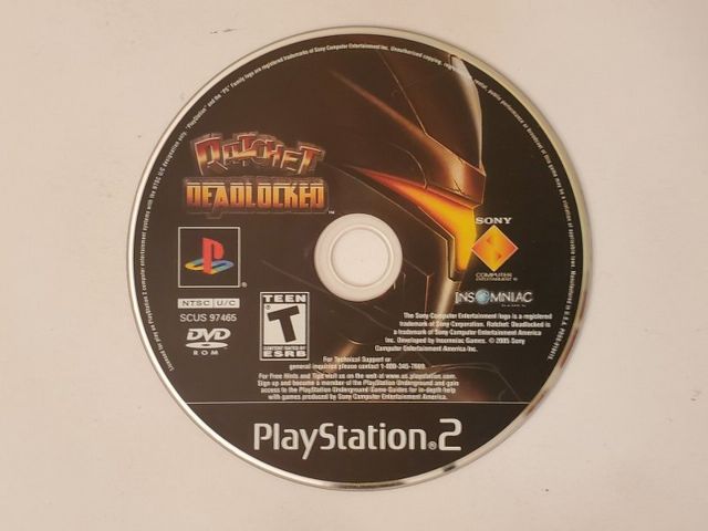 Sony PlayStation 2 Ratchet Deadlocked video game