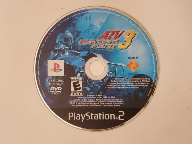 Sony PlayStation 2 ATV Offroad Fury 3 video game