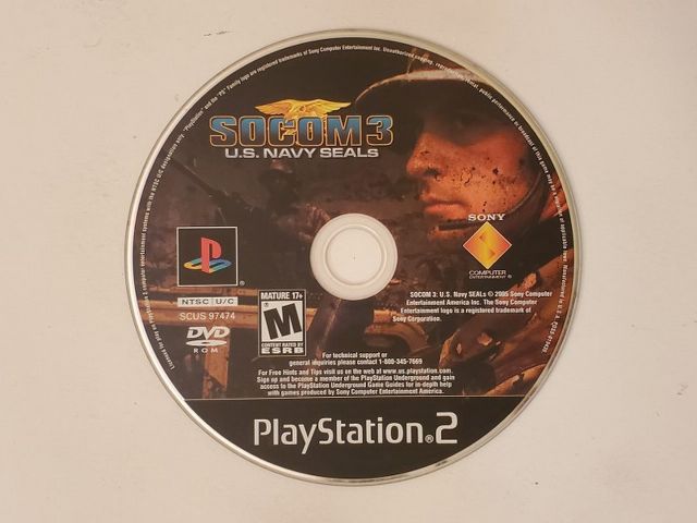Sony PlayStation 2 Socom 3 US Navy Seals video game