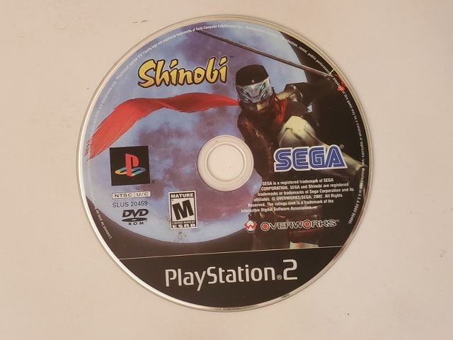 Sony PlayStation 2 Shinobi video game