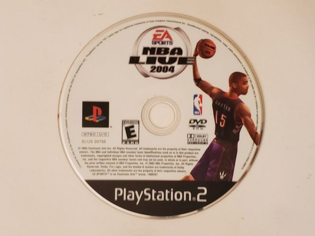 Sony PlayStation 2 NBA Live 2004 video game