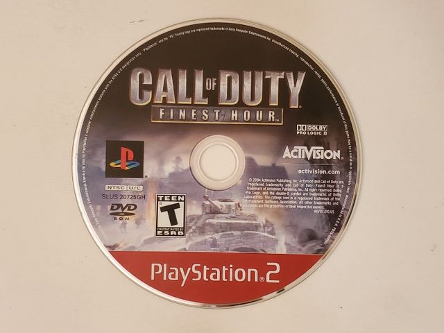 Sony PlayStation 2 Call of Duty: Finest Hour Greatest Hits video game