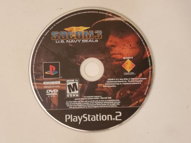 Sony PlayStation 2 Socom 3 US Navy Seals video game