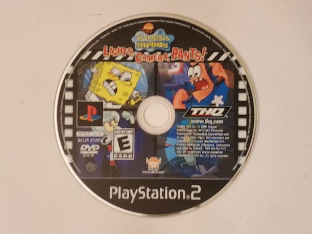 Sony PlayStation 2 Spongebob Squarepants Lights Camera Pants video game