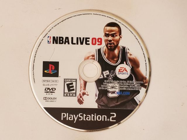 Sony PlayStation 2 NBA Live 09 video game