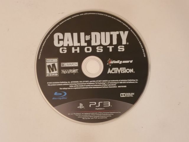 Sony PlayStation 3 Call of Duty Ghosts video game