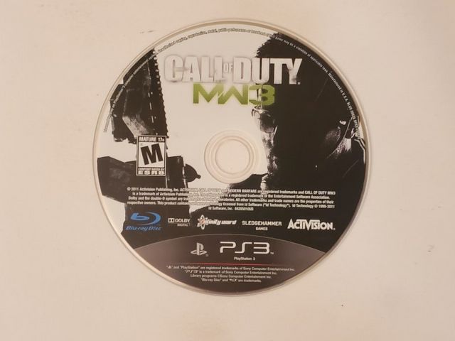 Sony PlayStation 3 Call of Duty Modern Warfare 3 video game