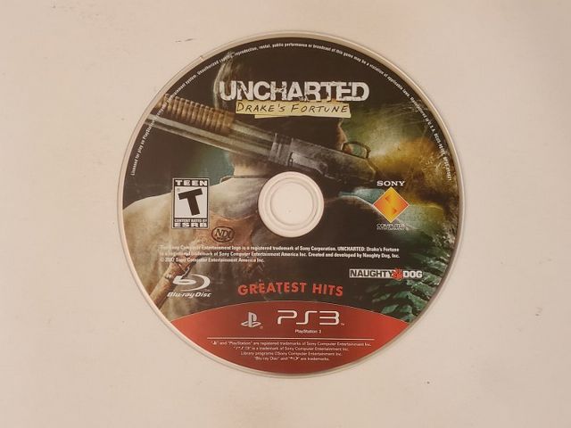 Sony PlayStation 3 Uncharted Drake's Fortune Greatest Hits video game
