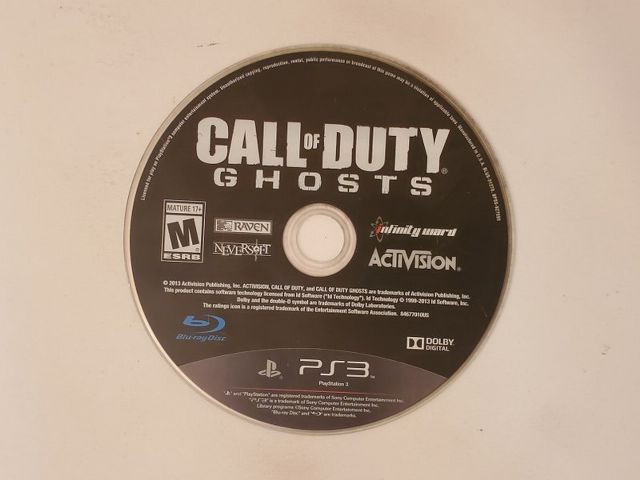 Sony PlayStation 3 Call of Duty Ghosts video game