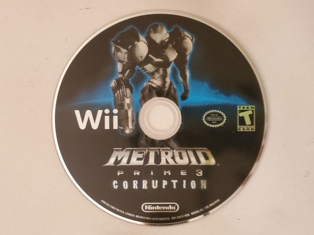 Nintendo Wii Metroid Prime 3 Corruption video game