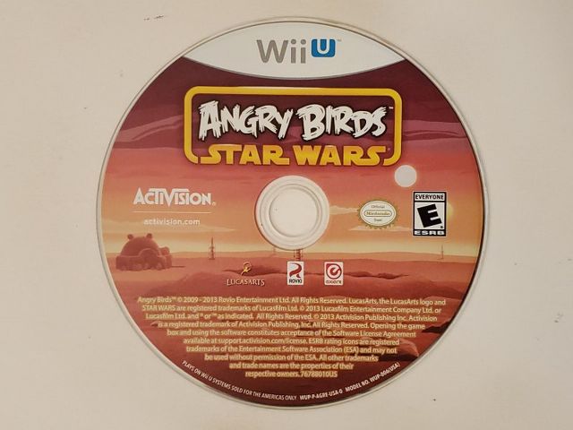 Nintendo Wii U Angry Birds Star Wars video game