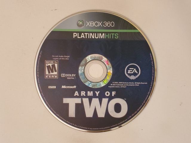 Microsoft Xbox 360 Army of Two Platinum Hits video game