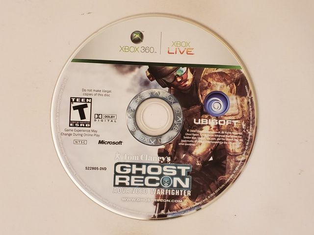 Microsoft Xbox 360 Tom Clancy's Ghost Recon Advanced Warfighter video game