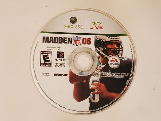 Microsoft Xbox 360 Madden 06 video game