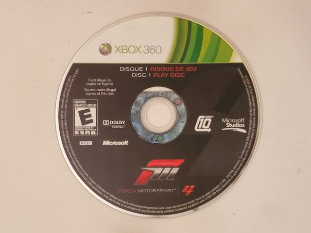 Microsoft Xbox 360 Forza Motorsport 4 Disc 1 video game