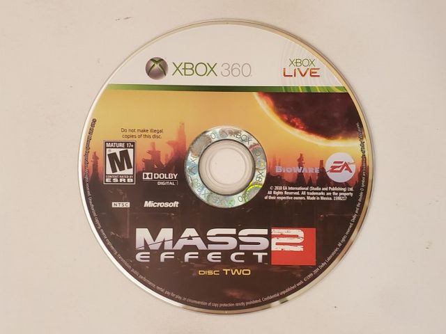 Microsoft Xbox 360 Mass Effect 2 Disc 2 video game