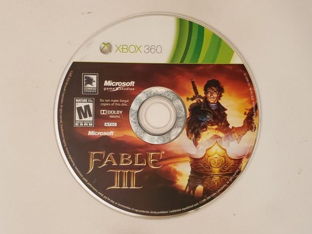 Microsoft Xbox 360 Fable III video game