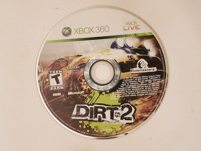 Microsoft Xbox 360 Dirt 2 video game