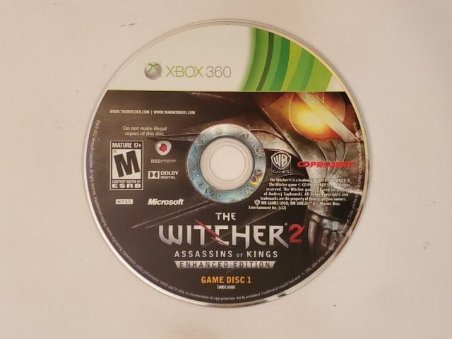 Microsoft Xbox 360 The Witcher 2: Assassins of Kings Disc 1 Enhanced Edition video game