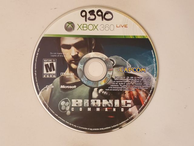 Microsoft Xbox 360 Bionic Commando video game