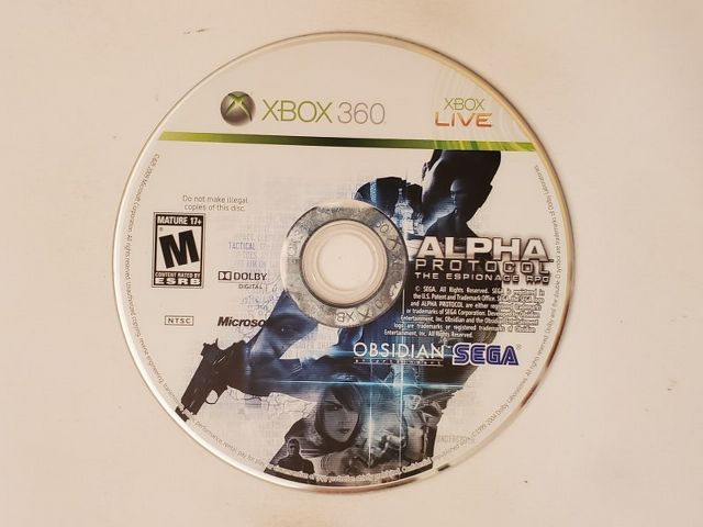 Microsoft Xbox 360 Alpha Protocol video game