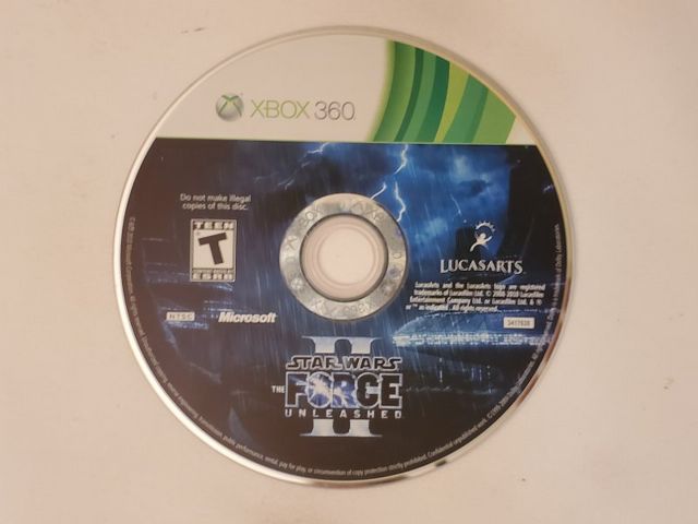 Microsoft Xbox 360 Star Wars II The Force Unleashed video game