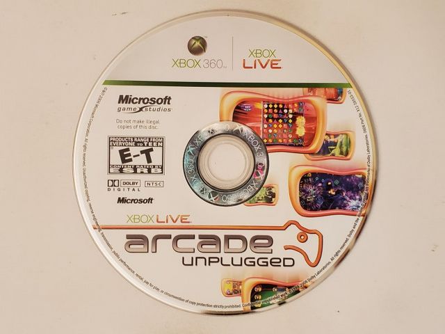 Microsoft Xbox 360 Xbox Live Arcade Unplugged video game