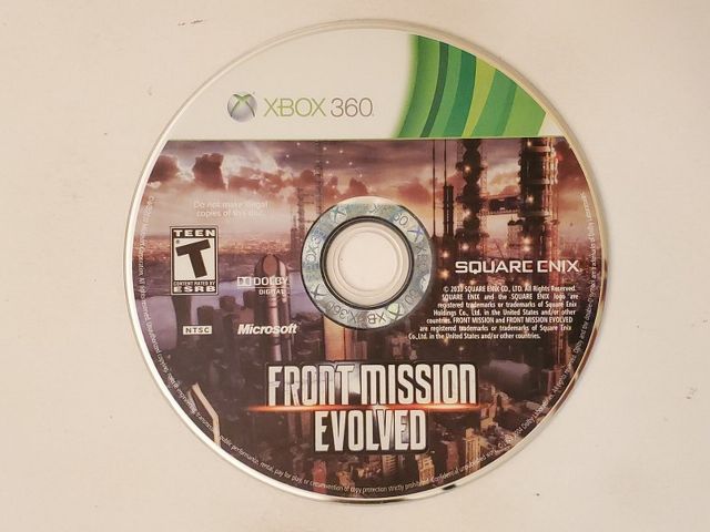Microsoft Xbox 360 Front Mission Evolved video game