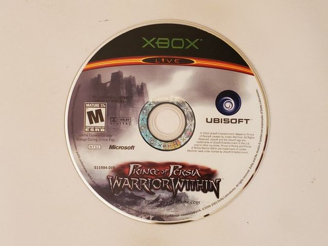 Microsoft Xbox Prince of Persia Warrior Within video game
