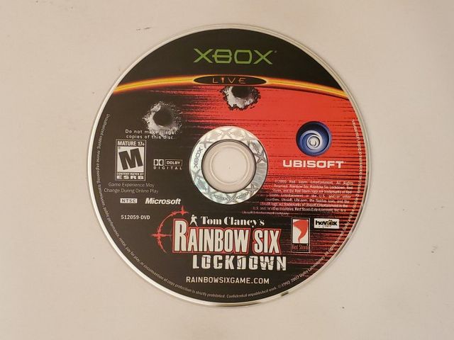 Microsoft Xbox Rainbow Six Lockdown video game