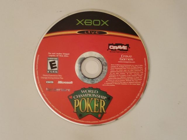 Microsoft Xbox World Championship Poker video game