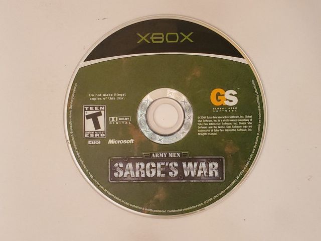 Microsoft Xbox Army Men Sarge's War video game