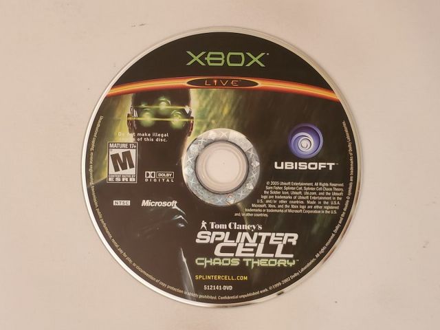 Microsoft Xbox Splinter Cell Chaos Theory video game
