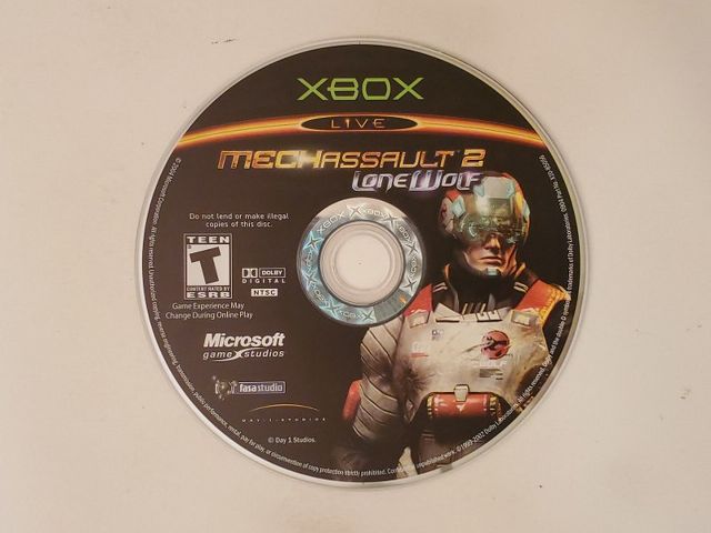 Microsoft Xbox Mechassault 2 Lone Wolf video game
