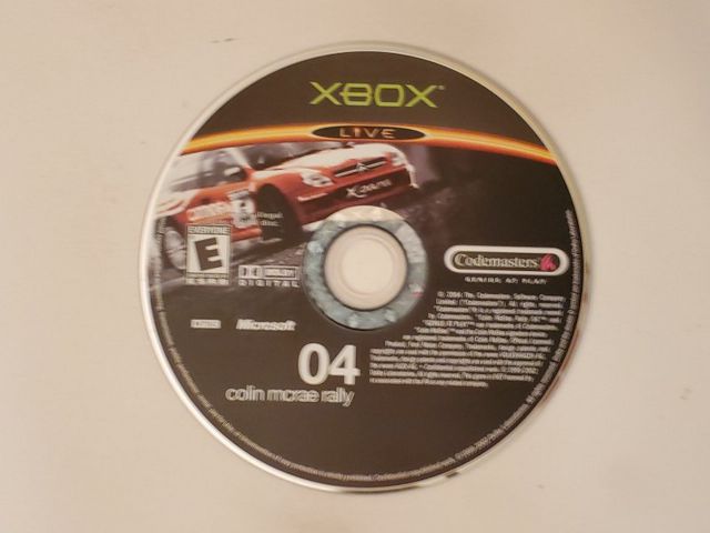 Microsoft Xbox Colin Mcrae Rally 04 video game
