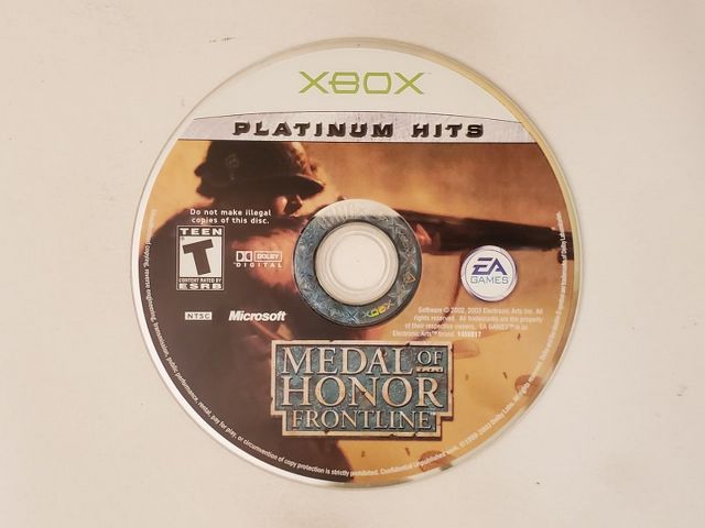 Microsoft Xbox Medal of Honor Frontline Platinum Hits video game