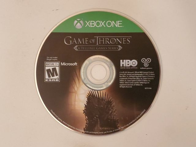 Microsoft Xbox One Game of Thrones A Telltale Games Series video game