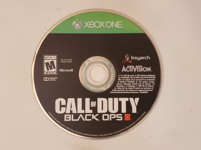 Microsoft Xbox One Call of Duty Black Ops III video game