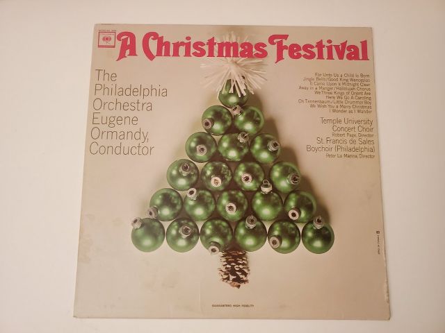 The Philadelphia Orchestra A Christmas Festival vinyl record