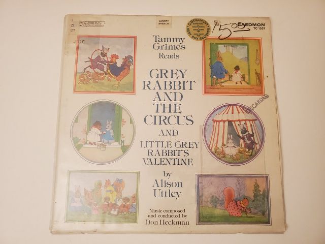 Tammy Grimes Grey Rabbit and the Circus and Little Grey Rabbit's Valentine vinyl record