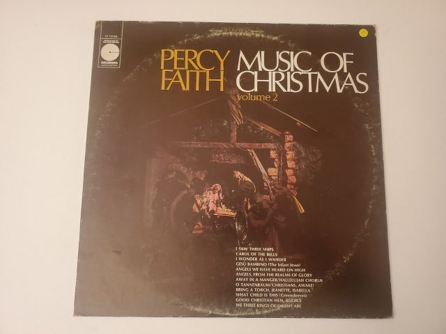 Percy Faith Music of Christmas Volume 2 vinyl record