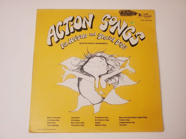 Ruth White / Jim Mandell Action Songs For Holidays and Special Days vinyl record